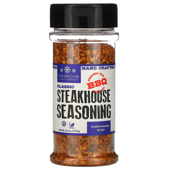 The Spice Lab, Classic Steakhouse Seasoning, 6.2 oz (175 g) - The Supplement Shop