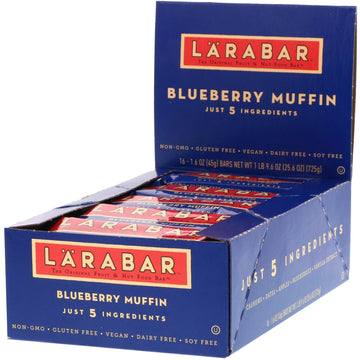 Larabar, Blueberry Muffin, 16 Bars, 1.6 oz (45 g) Each
