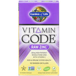 Garden of Life, Vitamin Code, RAW Zinc, 60 Vegan Capsules - The Supplement Shop