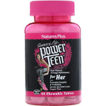 Nature's Plus, Source of Life, Power Teen, For Her, Sugar Free, Natural Wild Berry Flavor, 60 Chewable Tablets - The Supplement Shop