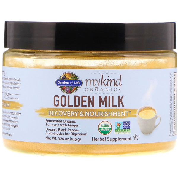 Garden of Life, MyKind Organics, Golden Milk, Recovery & Nourishment, 3.70 oz (105 g) - The Supplement Shop