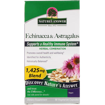 Nature's Answer, Echinacea & Astragalus, 1,425 mg, 90 Vegetarian Capsules