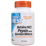 Doctor's Best, Betaine HCL, Pepsin and Gentian Bitters, 360 Capsules - The Supplement Shop