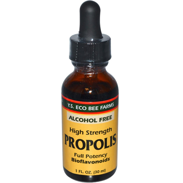 Y.S. Eco Bee Farms, Propolis, High Strength, Alcohol Free, 1 fl oz (30 ml) - The Supplement Shop