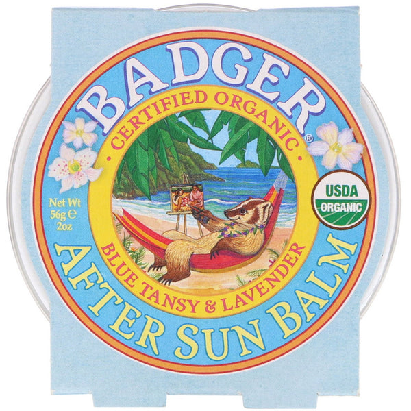 Badger Company, Organic, After Sun Balm, Blue Tansy & Lavender, 2 oz (56 g) - The Supplement Shop