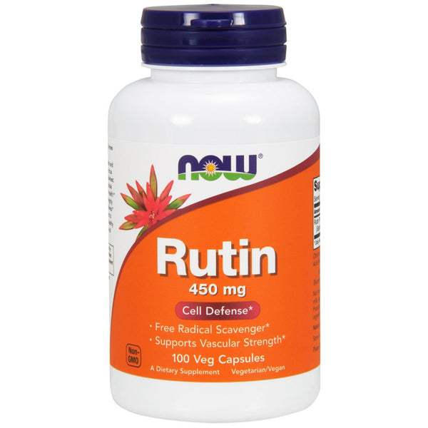 Now Foods, Rutin, 450 mg, 100 Veg Capsules - The Supplement Shop