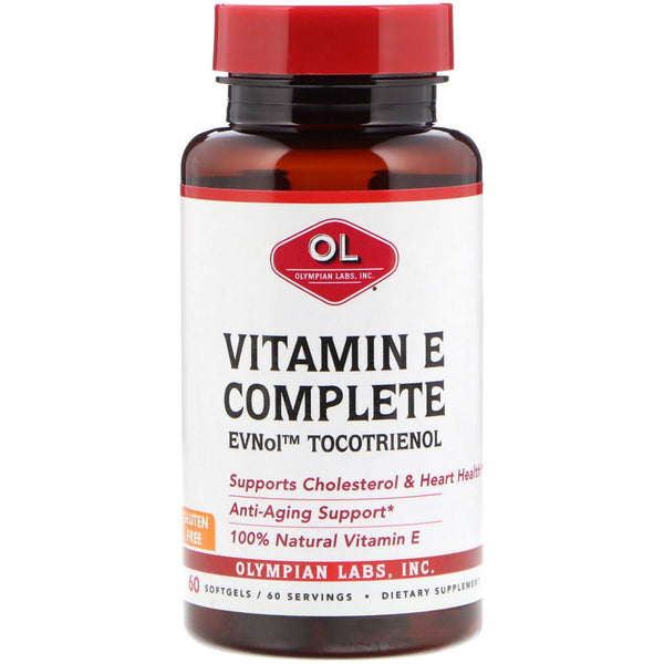 Olympian Labs, Vitamin E Complete, 60 Softgels - The Supplement Shop