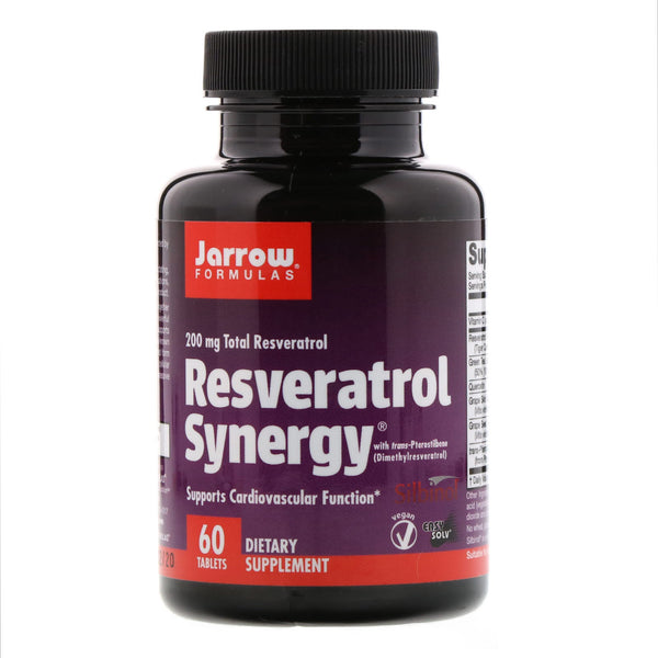 Jarrow Formulas, Resveratrol Synergy, 200 mg Total Resveratrol, 60 Tablets - The Supplement Shop