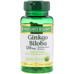 Nature's Bounty, Ginkgo Biloba, 120 mg, 100 Capsules - The Supplement Shop