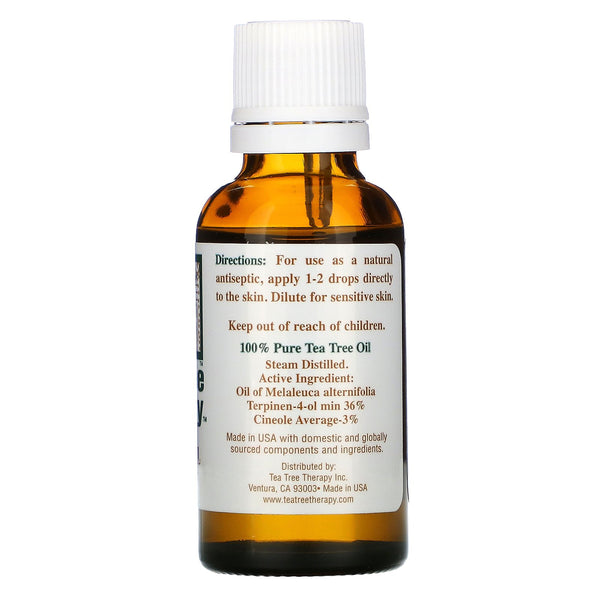 Tea Tree Therapy, Tea Tree Oil, 1 fl oz (30 ml) - The Supplement Shop