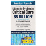 Natural Factors, Ultimate Probiotic, Critical Care, 55 Billion CFU, 30 Vegetarian Capsules - The Supplement Shop