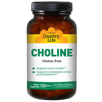 Country Life, Choline, 100 Tablets