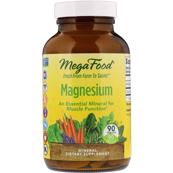 MegaFood, Magnesium, 90 Tablets - The Supplement Shop