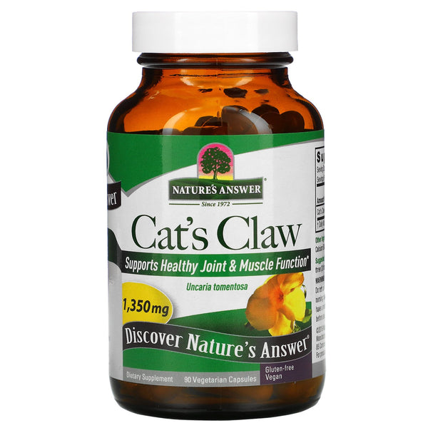 Nature's Answer, Cat's Claw, 1,350 mg, 90 Vegetarian Capsules - The Supplement Shop