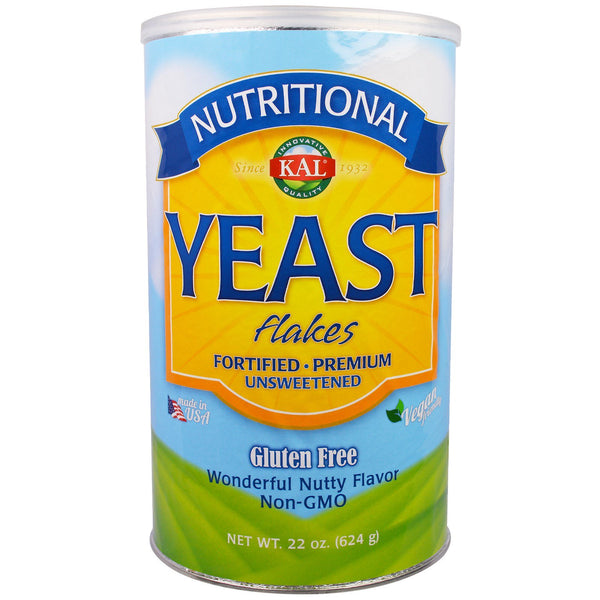KAL, Nutritional Yeast Flakes, Unsweetened, 22 oz (624 g) - The Supplement Shop