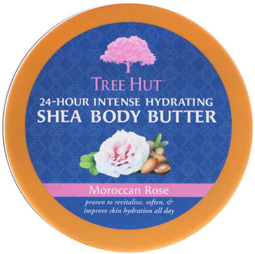 Tree Hut, 24 Hour Intense Hydrating Shea Body Butter, Moroccan Rose, 7 oz (198 g)