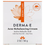 Derma E, Acne Rebalancing Cream, Active Salicylic Acid , 2 oz (56 g) - The Supplement Shop