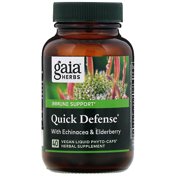 Gaia Herbs, Quick Defense, 40 Vegan Liquid Phyto-Caps - The Supplement Shop