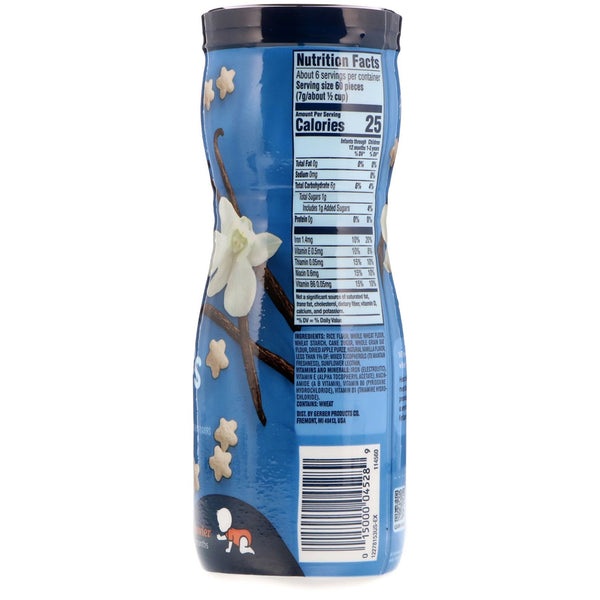Gerber, Puffs Cereal Snack, 8+ Months, Vanilla, 1.48 oz (42 g) - The Supplement Shop