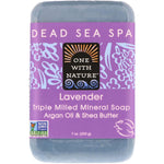 One with Nature, Triple Milled Mineral Soap Bar, Lavender, 7 oz (200 g) - The Supplement Shop