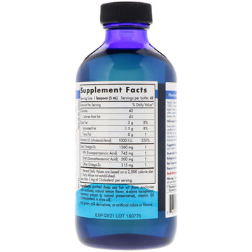 Nordic Naturals, Omega-3D, Lemon, 8 fl oz (237 ml)