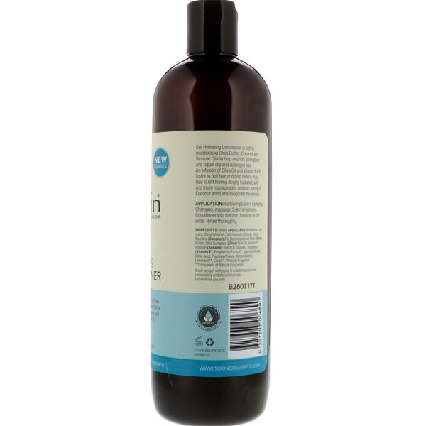Sukin, Hydrating Conditioner, Dry and Damaged Hair, 16.9 fl oz (500 ml) - The Supplement Shop