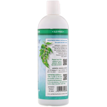 Auromere, Ayurvedic Shampoo with Neem, Aloe Vera, 16 fl oz (473 ml)