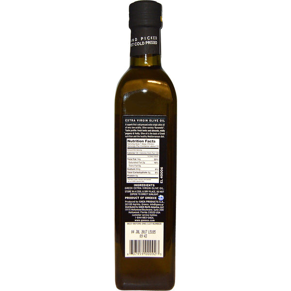Gaea, Greek, Extra Virgin Olive Oil, 17 fl oz (500 ml) - The Supplement Shop