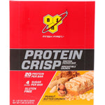 BSN, Protein Crisp, Peanut Butter Crunch Flavor, 12 Bars, 1.97 oz (56 g) Each - The Supplement Shop
