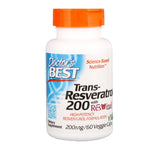 Doctor's Best, Trans-Resveratrol 200 with Resvinol, 200 mg, 60 Veggie Caps - The Supplement Shop
