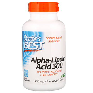 Doctor's Best, Alpha-Lipoic Acid, 300 mg, 180 Veggie Caps