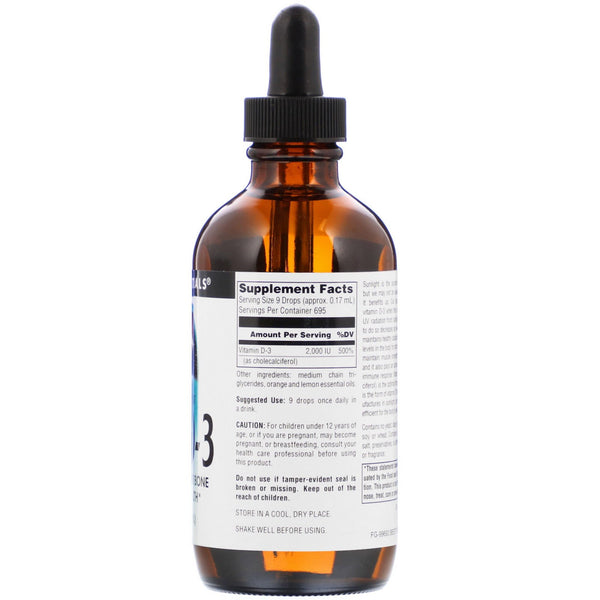 Source Naturals, Vitamin D-3, 4 fl oz (118.28 ml) - The Supplement Shop