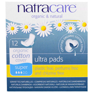 Natracare Ultra Pads Super (Wings) 12pk