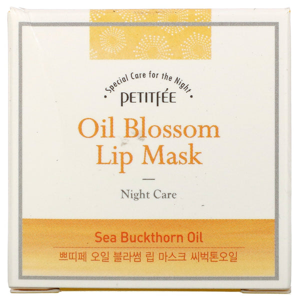 Petitfee, Oil Blossom Lip Mask, Night Care, 15 g - The Supplement Shop