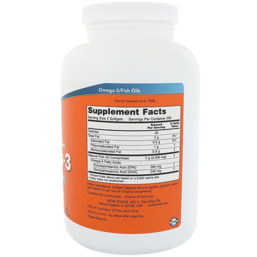 NOW Foods, Omega-3 Fish Oil, 1,000 mg, 500 Softgels