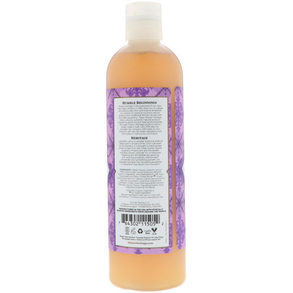 Nubian Heritage, Body Wash, Lavender & Wildflowers, 13 fl oz (384 ml) - The Supplement Shop