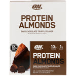 Optimum Nutrition, Protein Almonds, Dark Chocolate Truffle, 12 Packets, 1.5 oz (43 g) Each - The Supplement Shop
