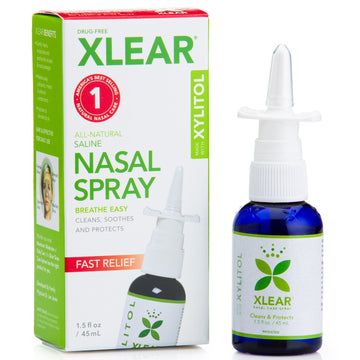 Xlear, Xylitol Saline Nasal Spray, Fast Relief, 1.5 fl oz (45 ml)