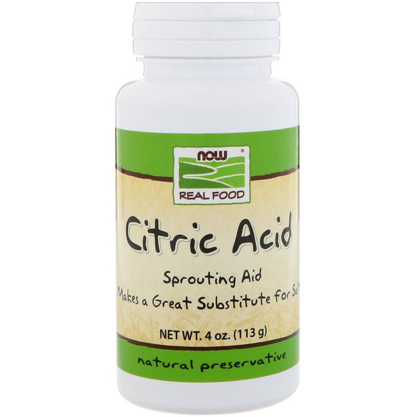 Now Foods, Citric Acid, 4 oz (113 g) - The Supplement Shop