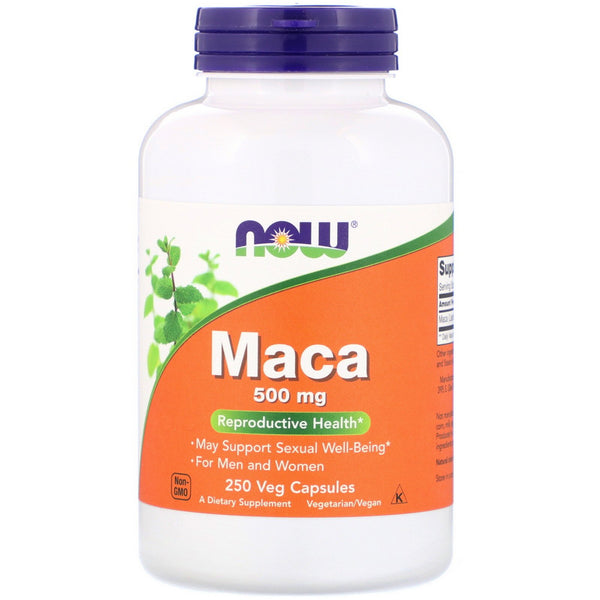 Now Foods, Maca, 500 mg, 250 Veg Capsules - The Supplement Shop