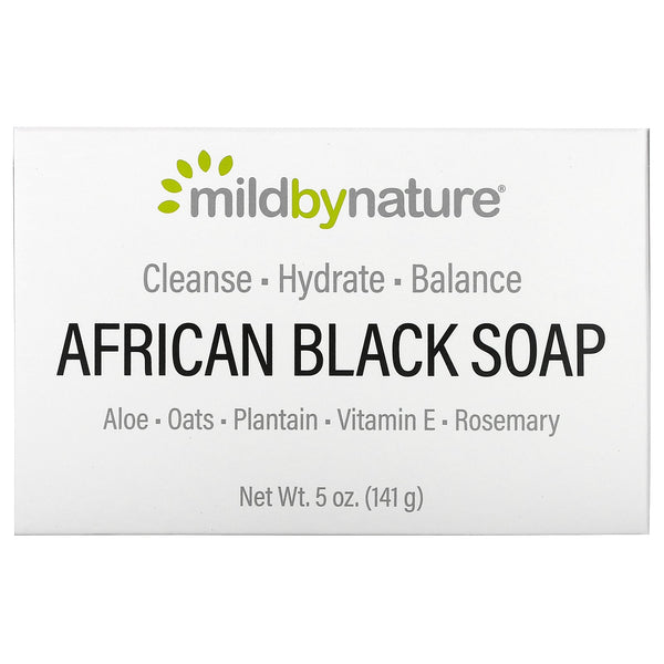 Mild By Nature, African Black, Bar Soap, With Oats & Plaintains, 5 oz (141 g) - The Supplement Shop