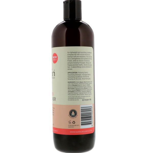 Sukin, Volumising Conditioner, Fine and Limp Hair, 16.9 fl oz (500 ml) - The Supplement Shop