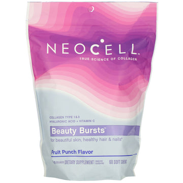 Neocell, Beauty Bursts, Fruit Punch Flavor, 2 g , 60 Soft Chews