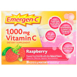 Emergen-C, Vitamin C, Flavored Fizzy Drink Mix, Raspberry, 1,000 mg, 30 Packets, 0.32 oz (9.1 g) Each - The Supplement Shop