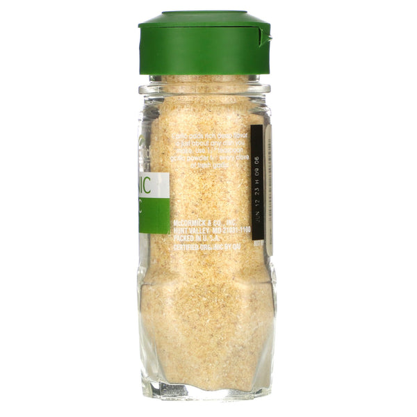 McCormick Gourmet, Organic, Garlic Powder, 2.25 oz (63 g) - The Supplement Shop