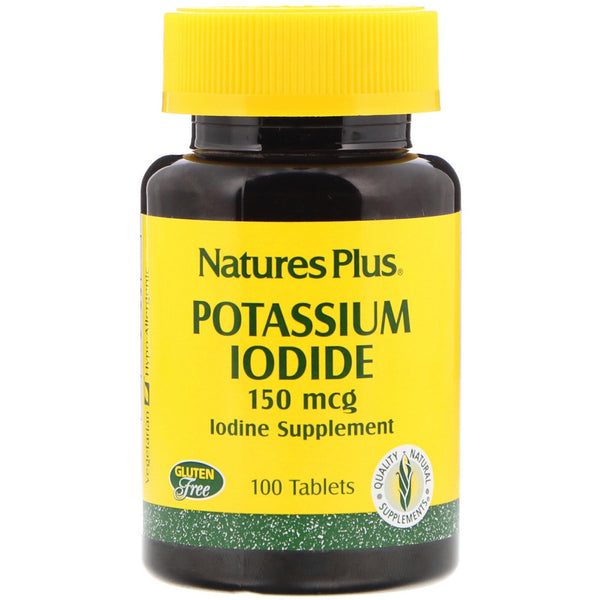 Nature's Plus, Potassium Iodide, 150 mcg, 100 Tablets - The Supplement Shop