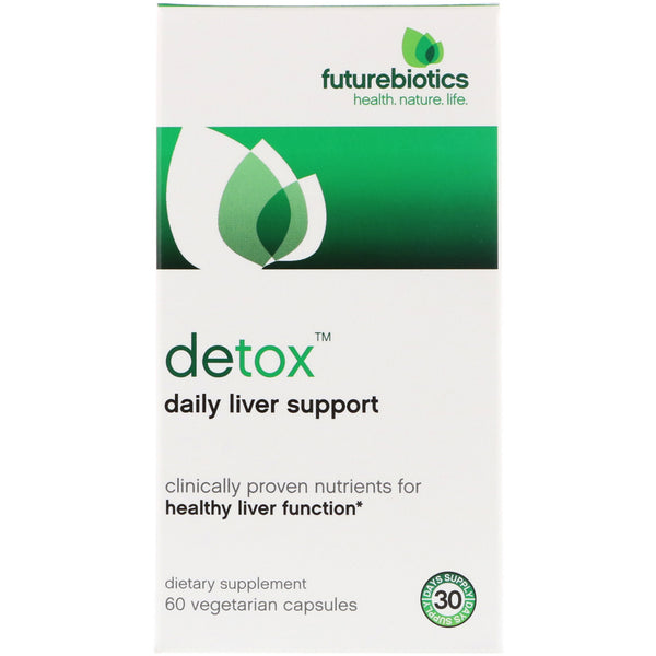 FutureBiotics, Detox, Daily Liver Support, 60 Vegetarian Capsules - The Supplement Shop