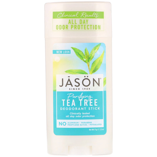 Jason Natural, Deodorant Stick, Purifying Tea Tree, 2.5 oz (71 g) - The Supplement Shop