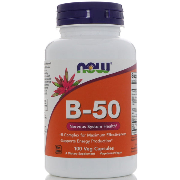 Now Foods, B-50, 100 Veg Capsules - The Supplement Shop