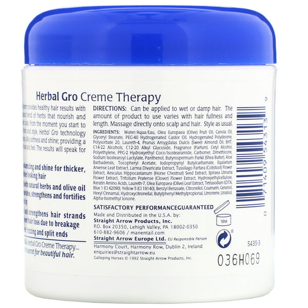Mane 'n Tail, Herbal Gro, Leave-In Creme Therapy, 5.5 oz (156 g) - The Supplement Shop